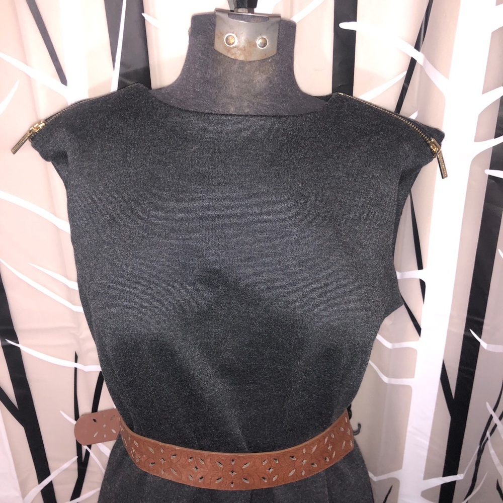 MK Gray Med Knee Length Dress